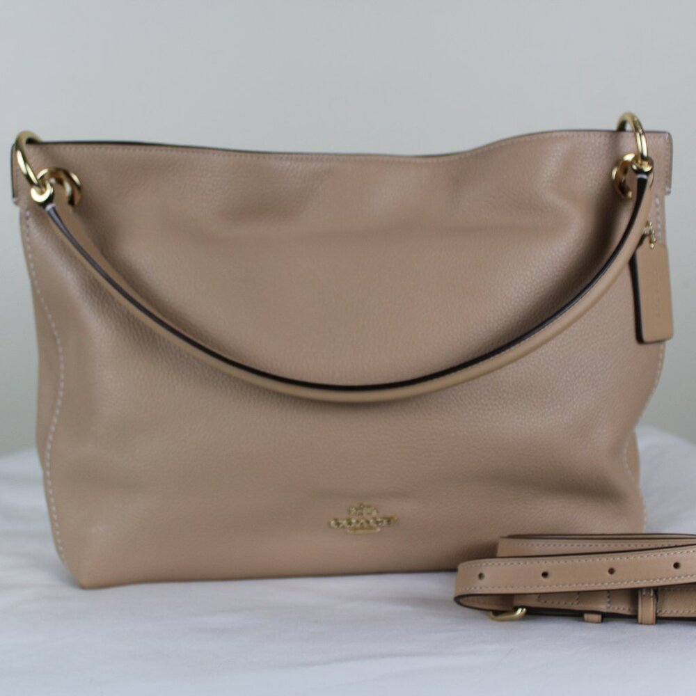 COACH 24947 Clarkson Beechwood leather hobo.